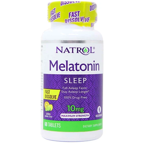 Natrol Melatonin 10 mg Fast Dissolve Мелатонин с цитрусовым вкусом 60 таблеток