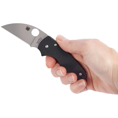 Ніж Spyderco Lil' Native G-10 Wharncliffe black (C230GPWC) (C230GPWC): Система блокування Есть