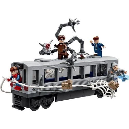 Конструктор LEGO Super Heroes Человек-Паук против Дока Ока: Сцена в метро (76321): Количество деталей, шт. 393