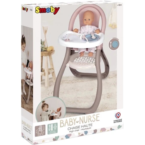 Стільчик для годування Smoby Toys Baby Nurse Сірий/рожевий (220370): Виробник Smoby