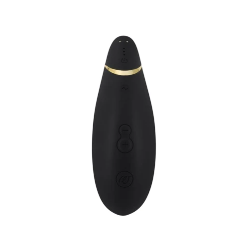 Womanizer Premium Вакуумный стимулятор, 15.5x5 см, черный с золотым