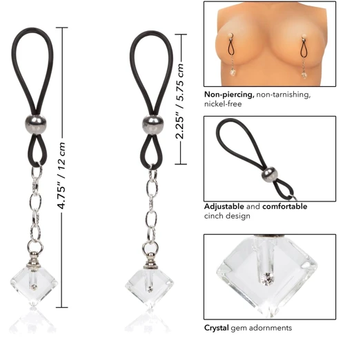 California Exotic Novelties Nipple Jewelry Crystal Gem украшение для груди