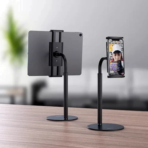 Держатель Hoco Desk Holder PH30 Black for Tablets and Smartphones from 4.7" to 10": Особенности Подставка