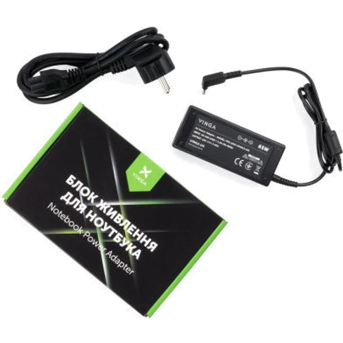 Зарядное устройство Vinga ASUS 65W 19V 3,42A 4.0 *1.35 (VPA-1934-AS4013-101)