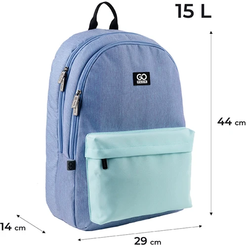 Рюкзак GoPack Education Teens 140L-2 мятно-голубой (GO24-140L-2) фото 13