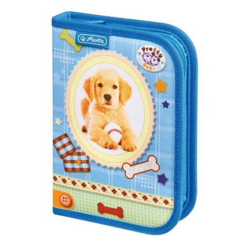 Пенал з наповненням 19 предметів Herlitz Pretty Pets Dog (8229270D)