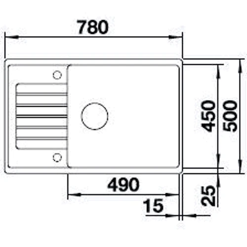 Blanco ZIA XL 6 S Compact 523273: Форма Прямоугольная