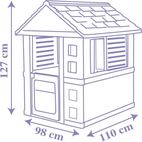 Игровой домик Smoby Frozen Garden House (810719): Материал пластик