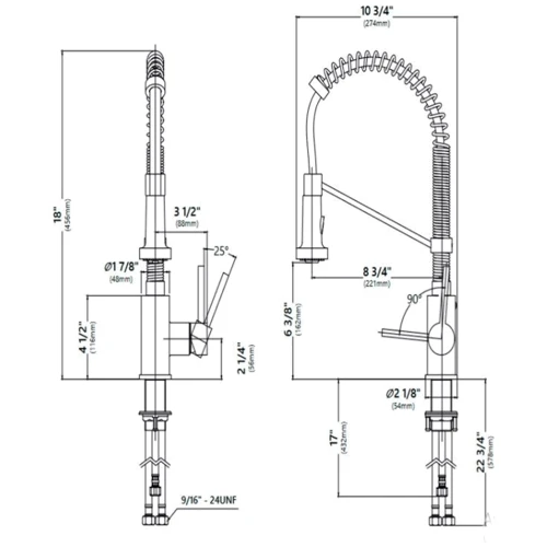 Змішувач для кухонного миття Kraus KPF-1610BG