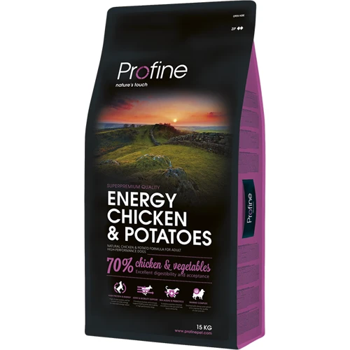 Сухой корм для взрослых собак с повышенной активностью Profine Adult Energy Chicken с курицей и картофелем 15 кг (8595602517473)