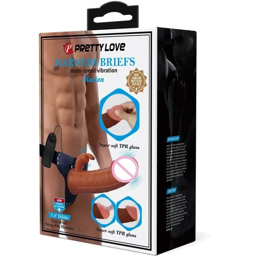 Полый страпон с вибрацией LYBAILE Pretty Love Harness Briefs Marion (BW-022099Z)