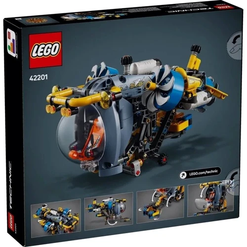 Конструктор LEGO Technic Глибоководний дослідний підводний човен 413 деталей (42201): Серія TECHNIC