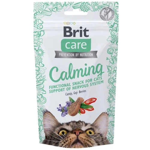Ласощі Brit Care Cat Snack Calming для підтримки нервової системи у кішок з куркою 50г (8595602555765)