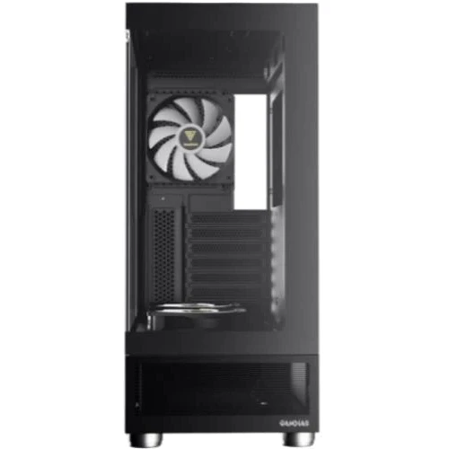 Корпус GAMDIAS ATLAS E1 Black (4711514500271): Материал передней панели закаленное стекло