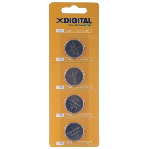 X-Digital CR2016 bat Lithium 4шт (CR2016-4B)