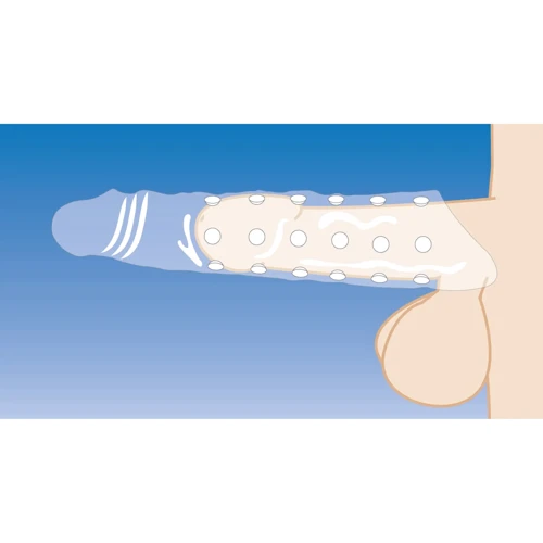 Насадка на пенис Size Matters 3 Inch Clear Extender Sleeve Clear