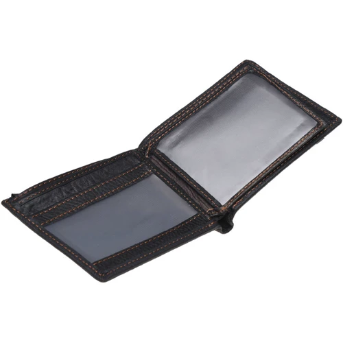Мужское портмоне Keizer черное (k18188-black): Формат кошелька Вертикальный