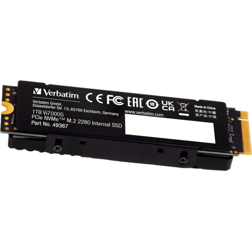 Verbatim Vi7000G 1 TB (49367): Интерфейс подключения PCI-Express 4.0 (x4)