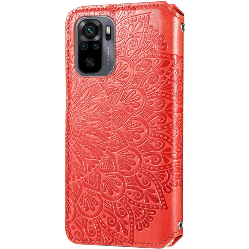 Чехол для телефонов Mobile Case Getman Mandala PU Red for Xiaomi Redmi Note 10 / Note 10s: Пленка в комплекте нет