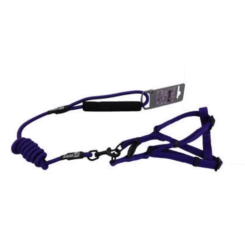 Шлейка и поводок AnimAll HJ-Y304-LН Deep purle 8x1200x15 mm