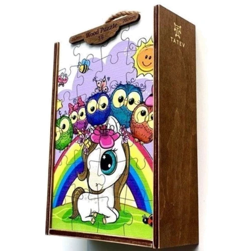 Дерев'яні пазли Tatev Казкові істоти, 36 елементів (1302)