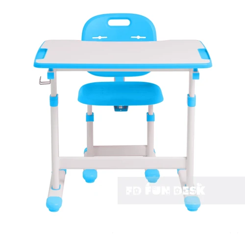 Комплект дитячої дерев'яних меблів парта і стільчик FunDesk Omino Blue