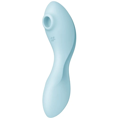 Вакуумный стимулятор с вибрацией Satisfyer Curvy Trinity 5+ (Blue)