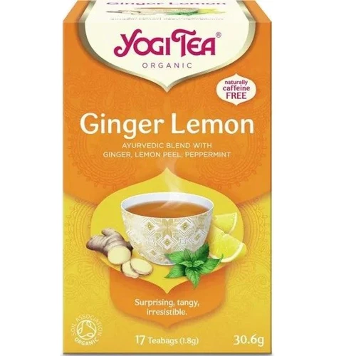 Чай Yogi Tea травяной с пряностями Имбирь-лимон органический 30.6 г (4012824401341)