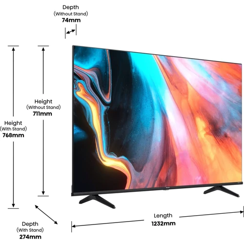 Телевизор Hisense 55E7HQ: Оптимальное расстояние до зрителя 420 см