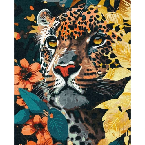 Картина по номерам Идейка Опасный хищник 40х50 см с красками металлик extra ©art_selena_ua (KHO6528)
