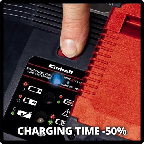 Акумулятор та зарядний пристрій для електроінструменту Einhell 18V 4-6 Ah PXC 6A Boostcharger (4512143): Напруга акумулятора, В 18