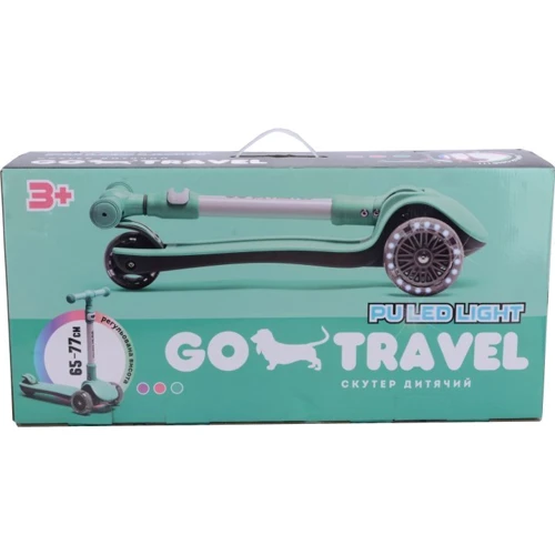 Cамокат GO Travel складаний, м'ятний: Тип гальма ножний