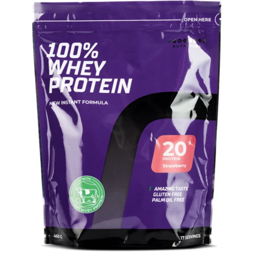 Протеин Progress Nutrition 100% Whey Protein New Instant Formula 460 g / 17 servings / Strawberry