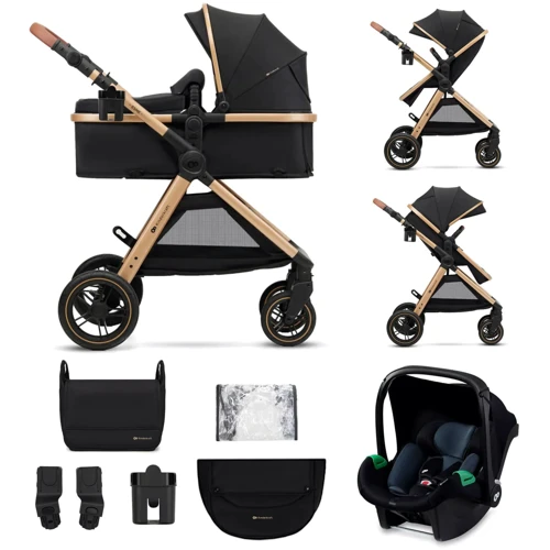 Универсальная коляска 3 в 1 Kinderkraft Esme Pure Black (KSESME00BLK3000)
