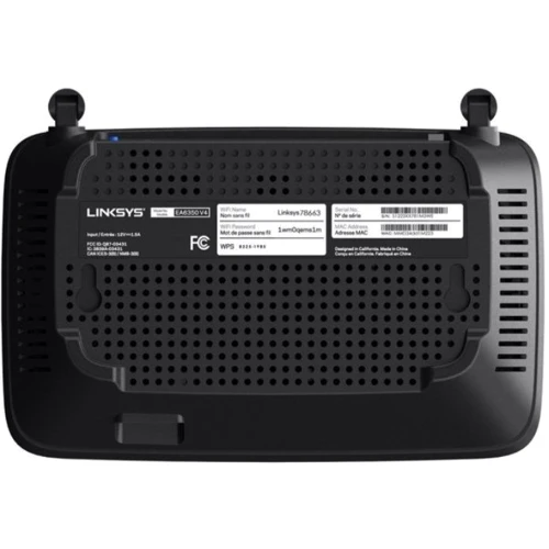 Маршрутизатор Wi-Fi Linksys Max-Stream EA6350 V4: Максимальная скорость 300+867 Мбит/с