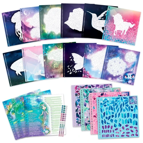 Набір для творчості Nebulous Stars Скетчбук Стікери за номерами (11129)