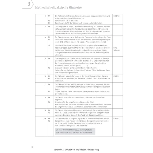 Starten wir! A1: Lehrerhandbuch: Обложка Мягкая