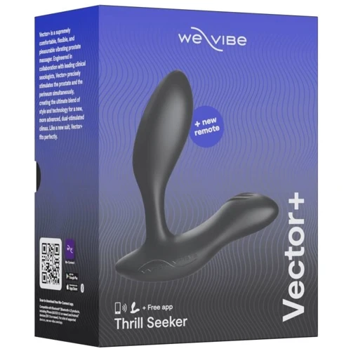 Смарт-вибромассажер простаты We-Vibe Vector+ Charcoal Black