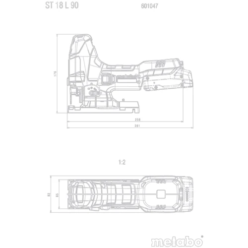 Электролобзик Metabo ST 18 L 90 MetaBOX 145 L (601047840)