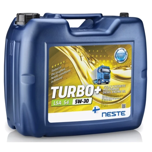 Олія моторна Neste Turbo+LSA S4 5W30 API CK-4 E6. Е9. синтетичне 20л