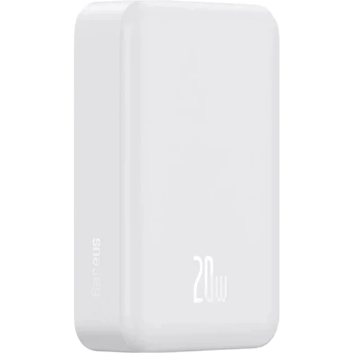 Внешний аккумулятор Baseus Power Bank 20000mAh Magnetic Wireless 20W White (PPCX150002): Встроенный кабель нет
