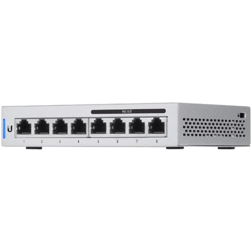 Мережевий комутатор Ubiquiti US-8-60W: Порти только Gigabit Ethernet (10/100/1000)