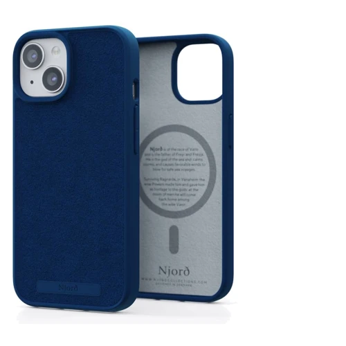 Чехол для iPhone Njord Suede MagSafe Case Navy Blue (NA54SU01) for iPhone 15 Pro Max: Материалы Пластик