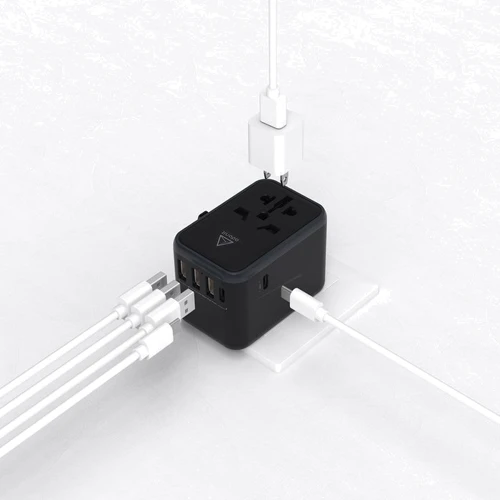 Зарядний пристрій Adonit USB Wall Charger Universal Travel 61W Black (PD-3A2C): Кількість USB-портів 3