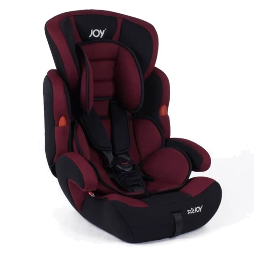 Автокрісло Joy група 1/2/3 від 9-36 кг. NB-8555 Чорно-бордовий.