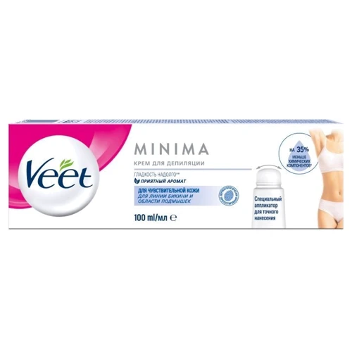 Veet Крем для депиляции для чувствительной кожи с аппликатором 100 ml: Объем, мл 100