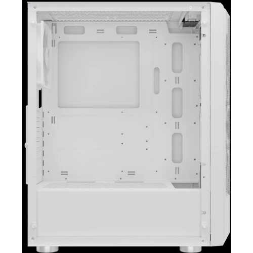 Корпус GAMDIAS AURA GC6 WH (4712960139749): Матеріал передній панелі пластик и металл