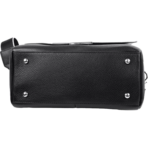 Женская сумка через плечо Vito Torelli черная (VT-77005-black): Фактура Матовая, Зернистая
