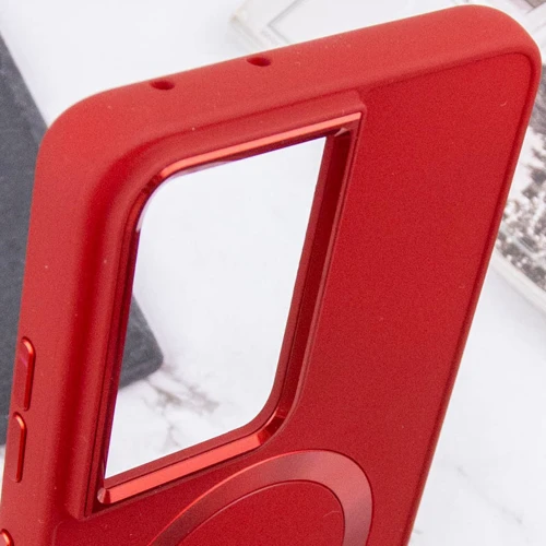 Чехол для телефонов TPU Case Bonbon Metal Style with MagSafe Red for Samsung S928 Galaxy S24 Ultra: Пленка в комплекте нет