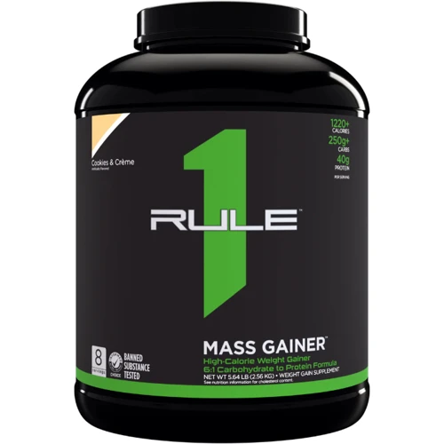 

Rule 1 Mass 2560 g / 8 servings / Cookies and cream
